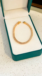 Pulseira Riviera Clássica Champanhe Prata 925