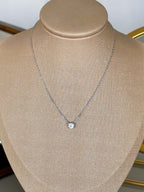 Colar Esme Moissanite 5mm Prata 925