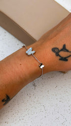 Pulseira Butterfly Madrepérola Prata 925