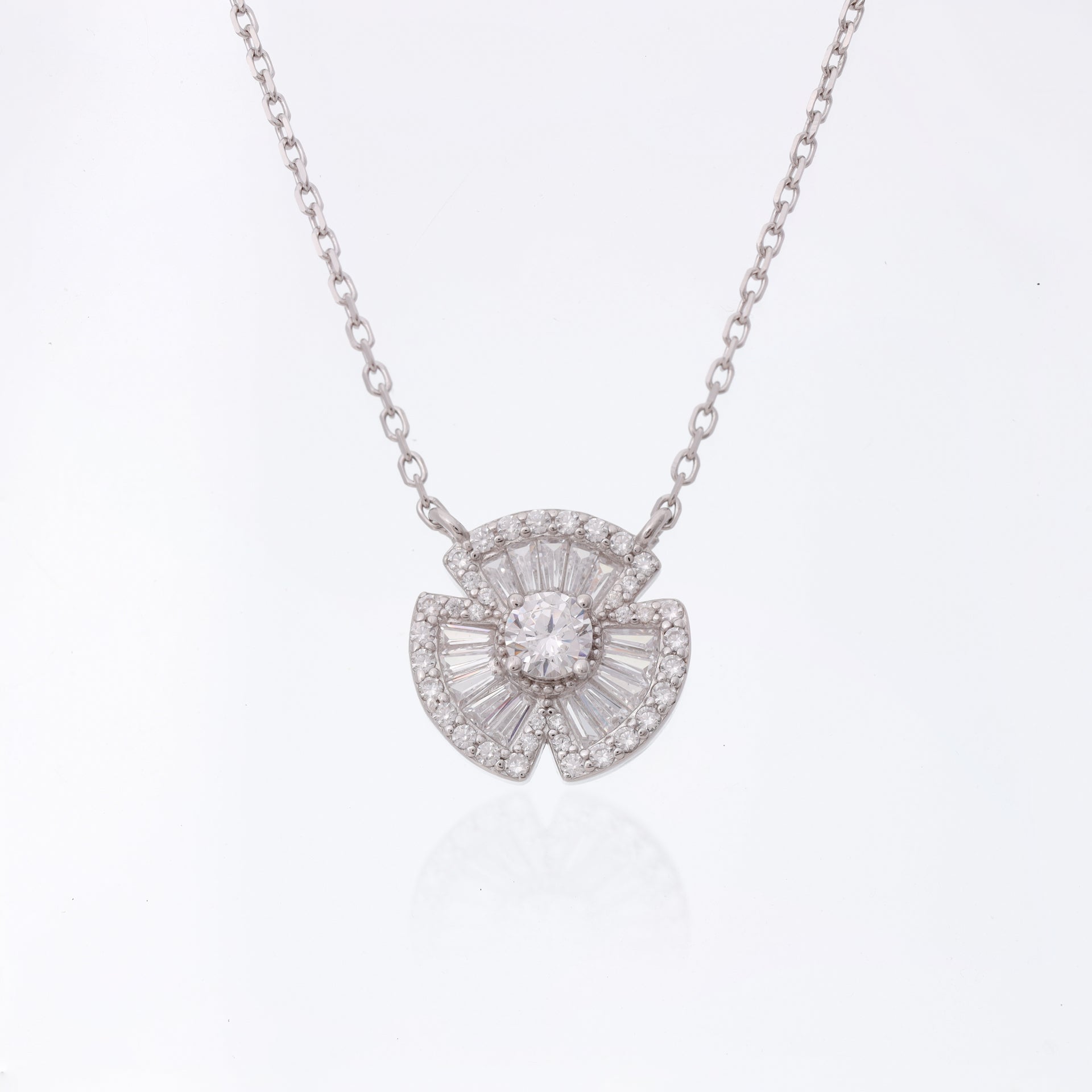 Colar Flower Prata 925
