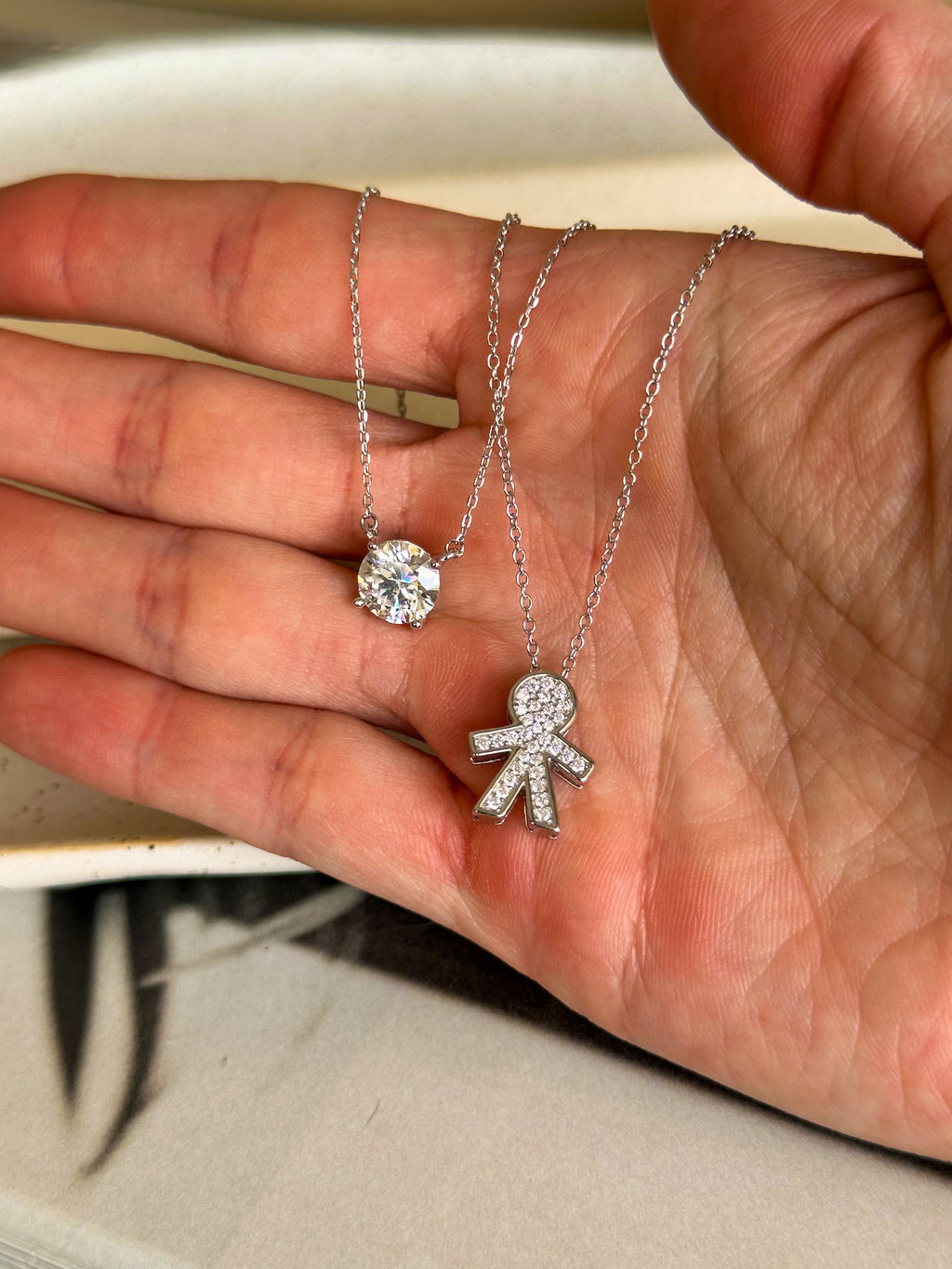 Colar Noah Moissanite Prata 925