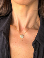 Colar Coração Yellow Prata 925