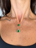 Colar Clair Esmeralda Prata 925