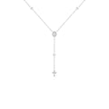 Colar Terço Moissanite Prata 925