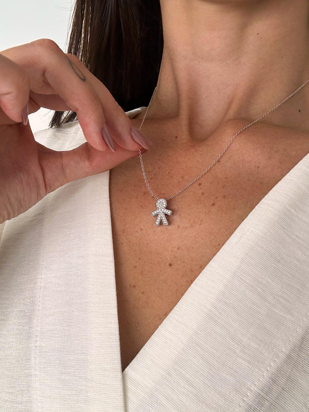 Colar Noah Moissanite Prata 925
