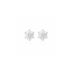Brinco Esme Moissanite 8mm Prata 925