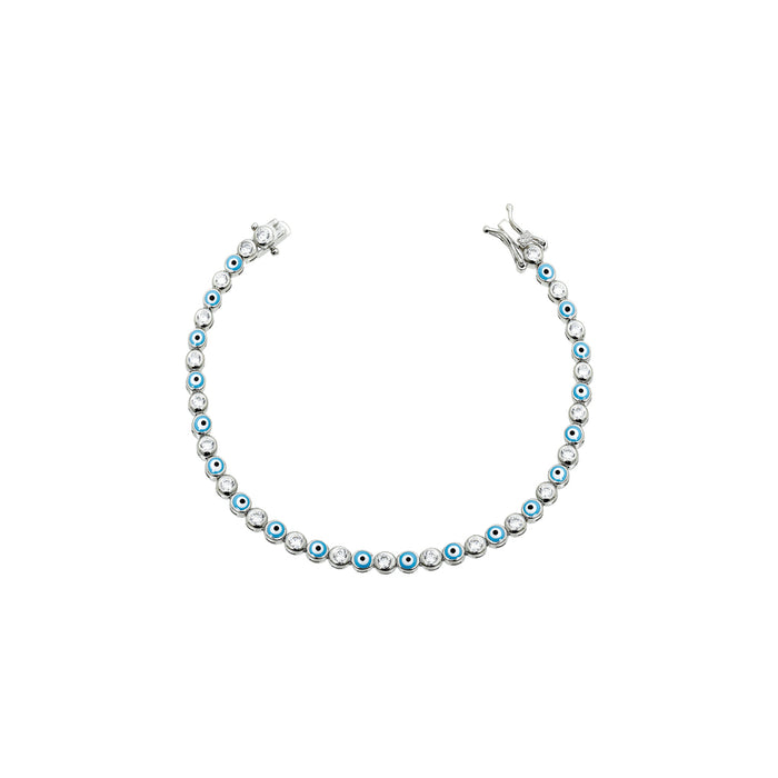 Pulseira Riviera Olho Grego Prata 925