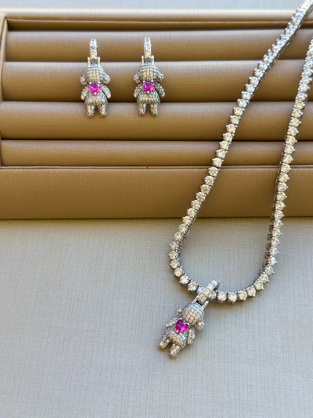 Pingente Pink Prata 925