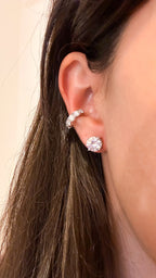 Piercing Moissanite Prata 925