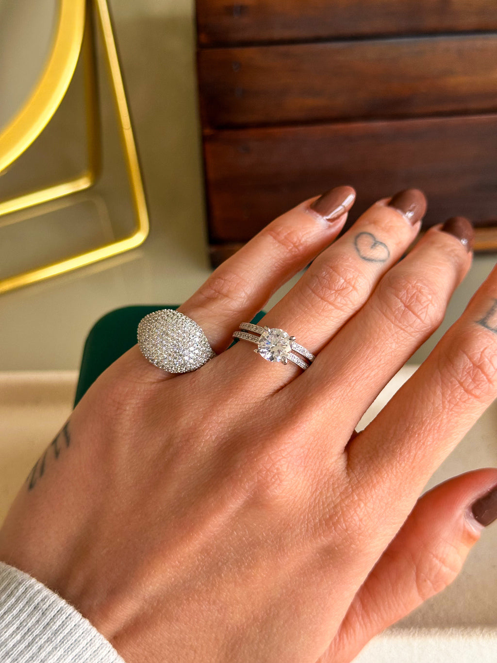 Anel Lume Prata 925 - “pinky ring”