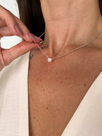 Colar Amelia Moissanite Prata 925