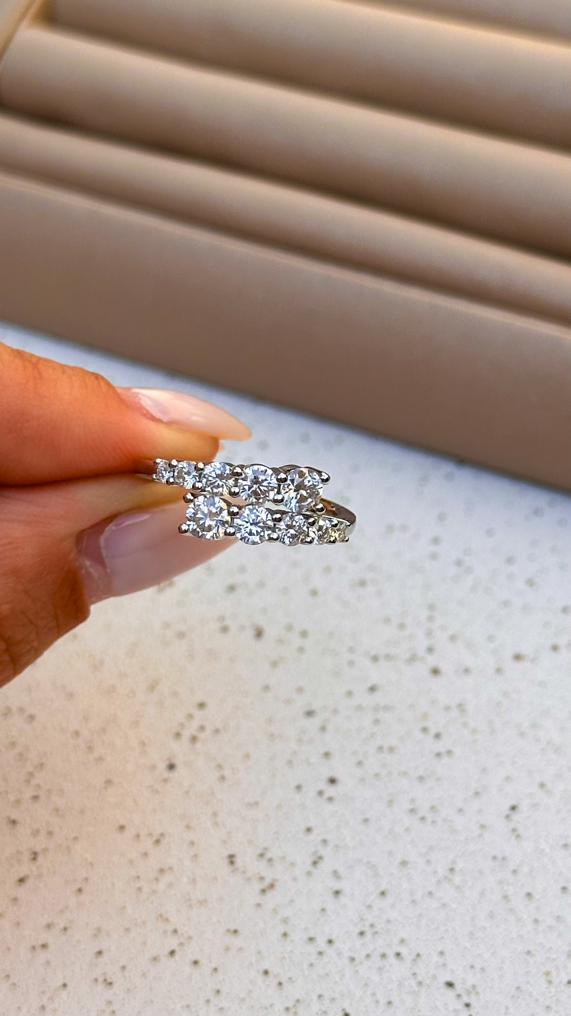 Anel Mia Moissanite Prata 925