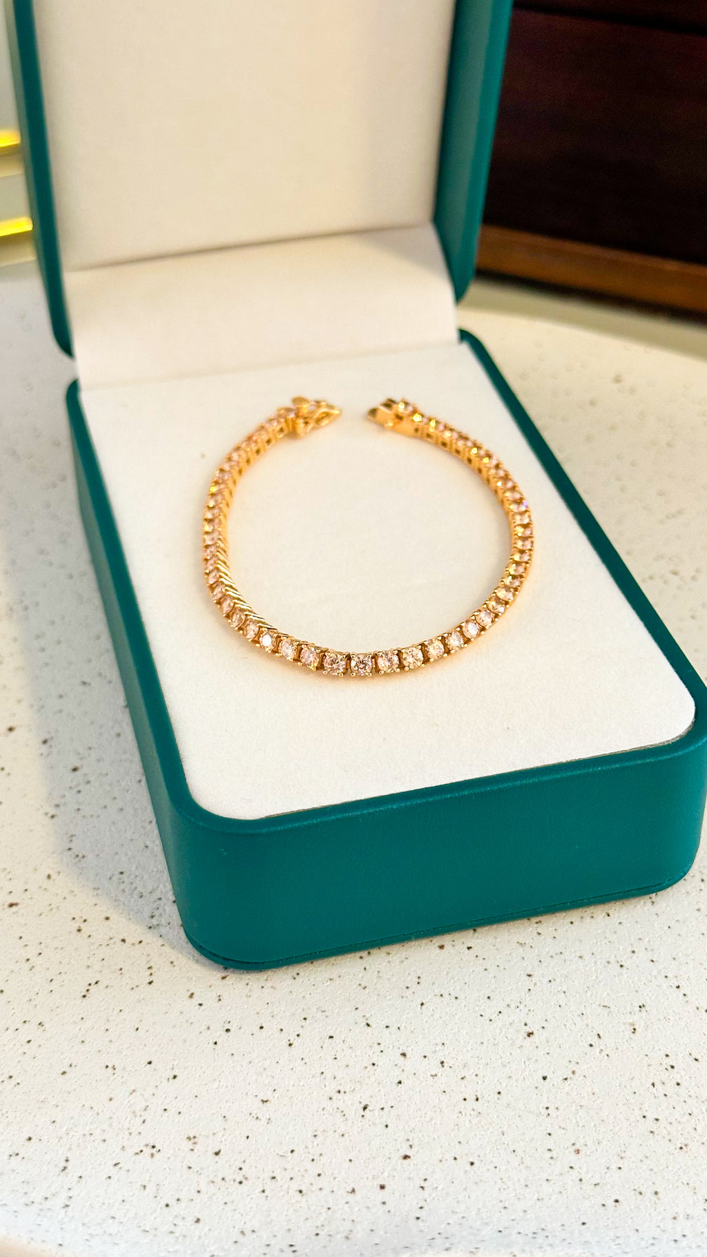 Pulseira Riviera Clássica Champanhe Prata 925
