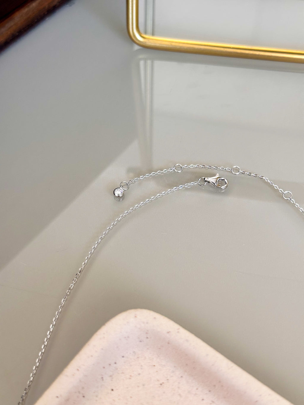 Colar Esme Moissanite 5mm Prata 925