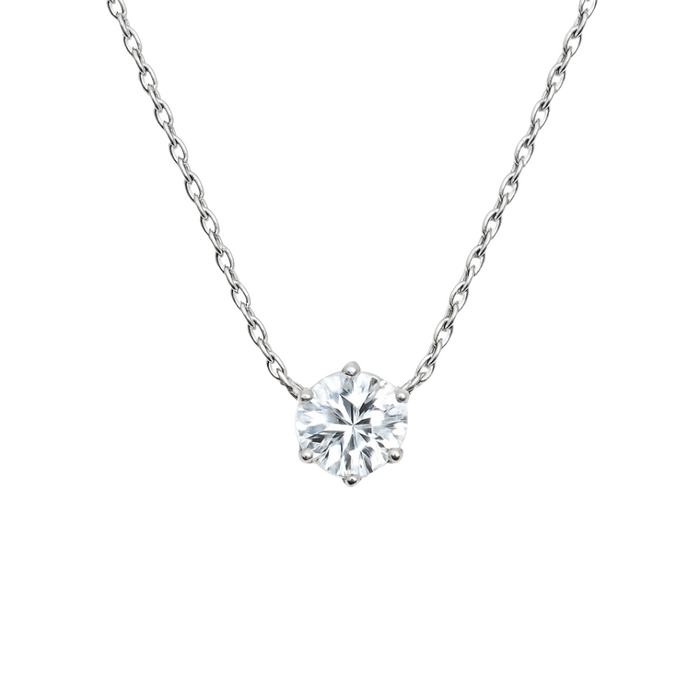 Colar Esme Moissanite 8mm Prata 925
