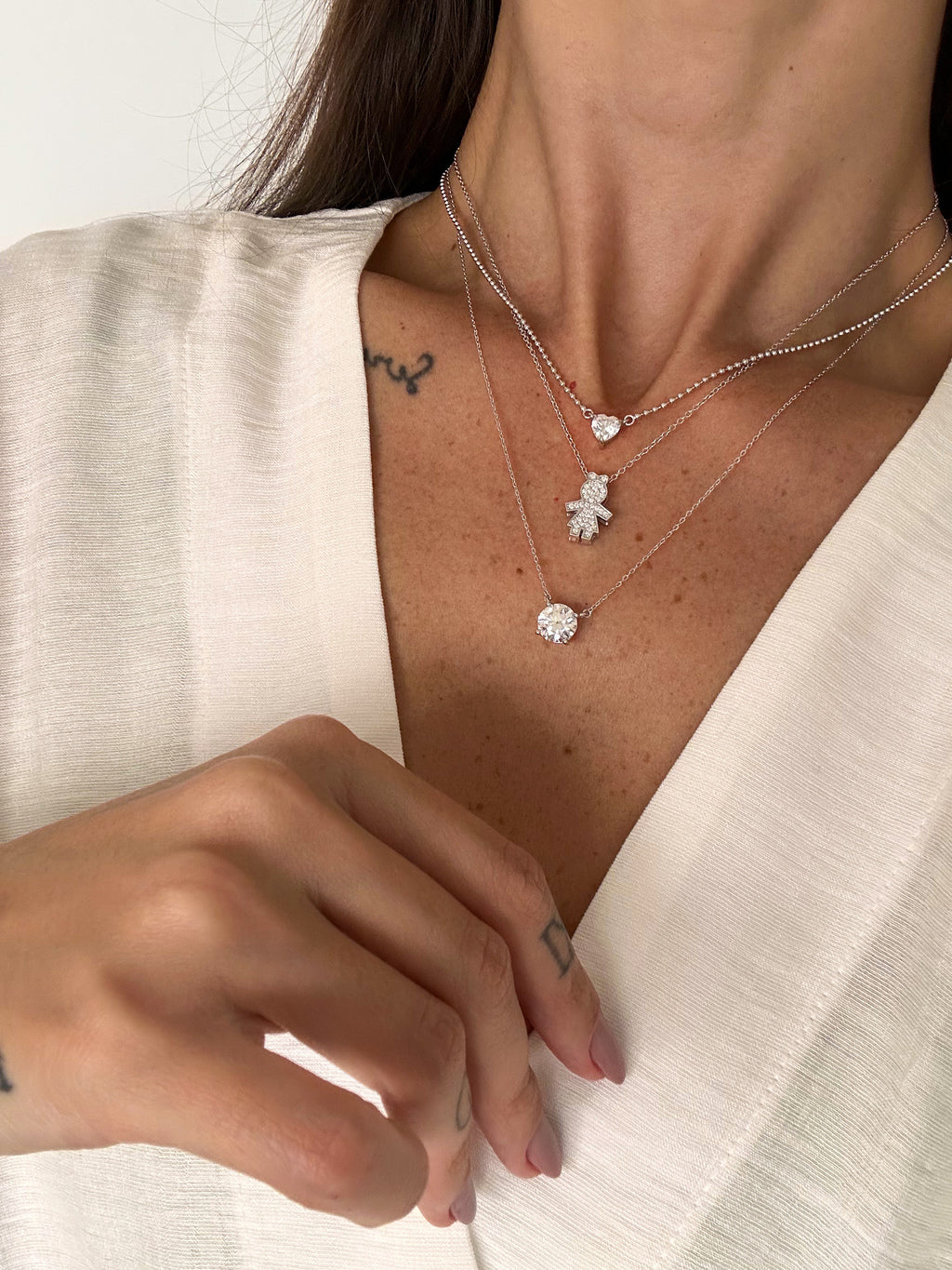 Colar Lia Moissanite Prata 925