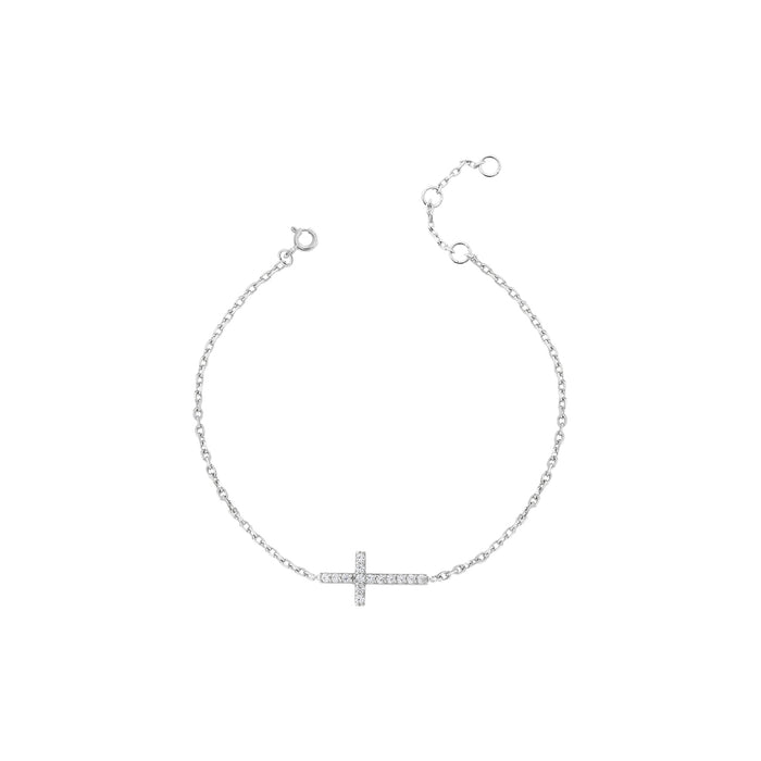 Pulseira Cruz Prata 925