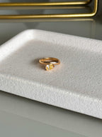 Anel Gota Yellow Prata 925