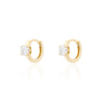 Brinco Argola Nick Moissanite Prata 925