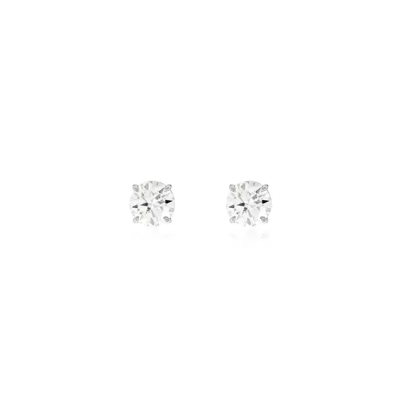 Brinco Clair Zircônia Cristal 6mm Prata 925