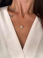 Colar Esme Moissanite 8mm Prata 925