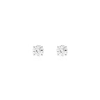 Brinco Clair Zircônia Cristal 4mm Prata 925