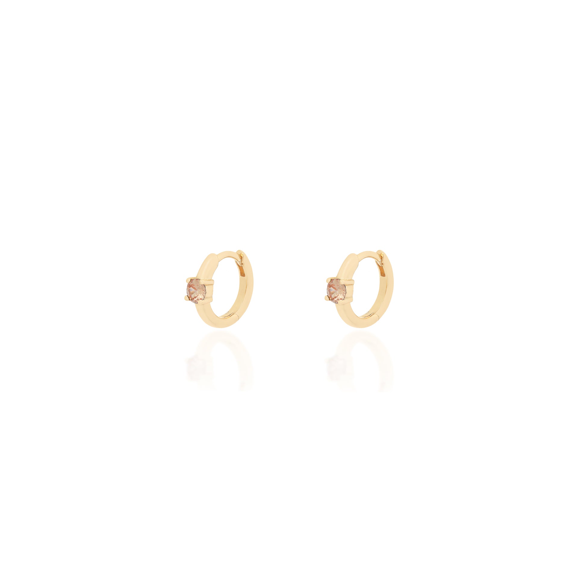 Brinco Argola Champagne Prata 925