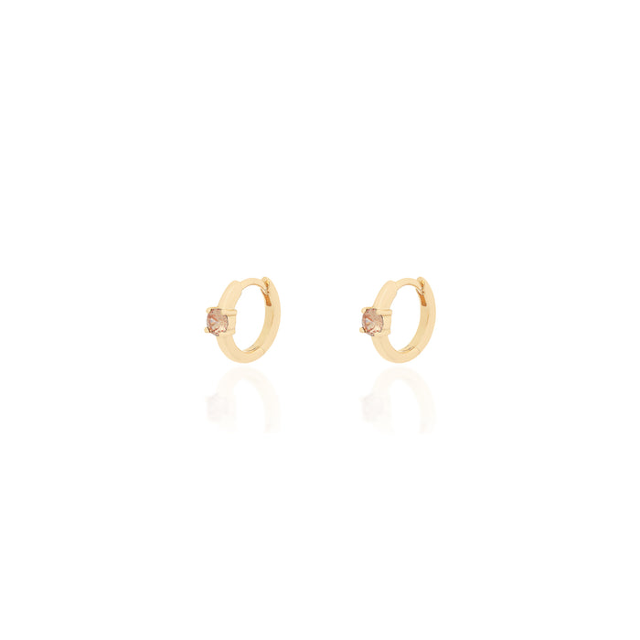 Brinco Argola Champagne Prata 925