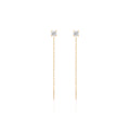 Brinco Corrente Moissanite Prata 925