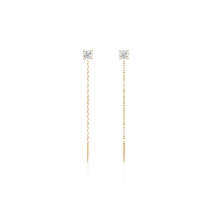 Brinco Chain Moissanite Prata 925