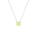 Colar Trevo Yellow Fancy Prata 925