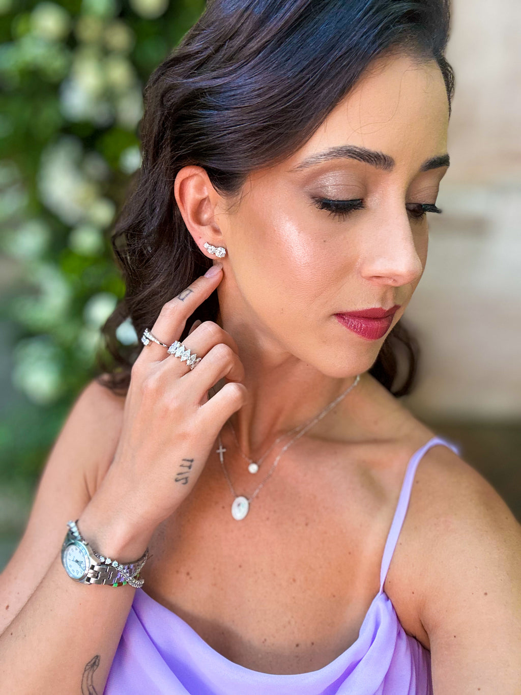 Anel Navete Moissanite Prata 925