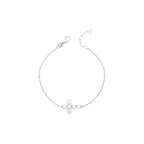 Pulseira Cruz Moissanite Prata 925