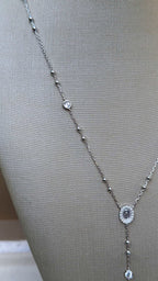Colar Terço Moissanite Prata 925
