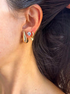 Brinco Clair Zircônia Cristal 8mm Prata 925