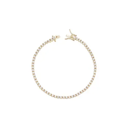 Pulseira Riviera Clássica 3mm Prata 925