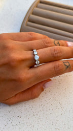 Anel Paola Moissanite Prata 925