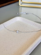 Colar Esme Moissanite 5mm Prata 925