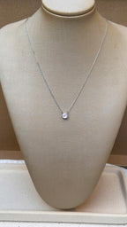 Colar Esme Portuguese Cut 6mm Moissanite Prata 925