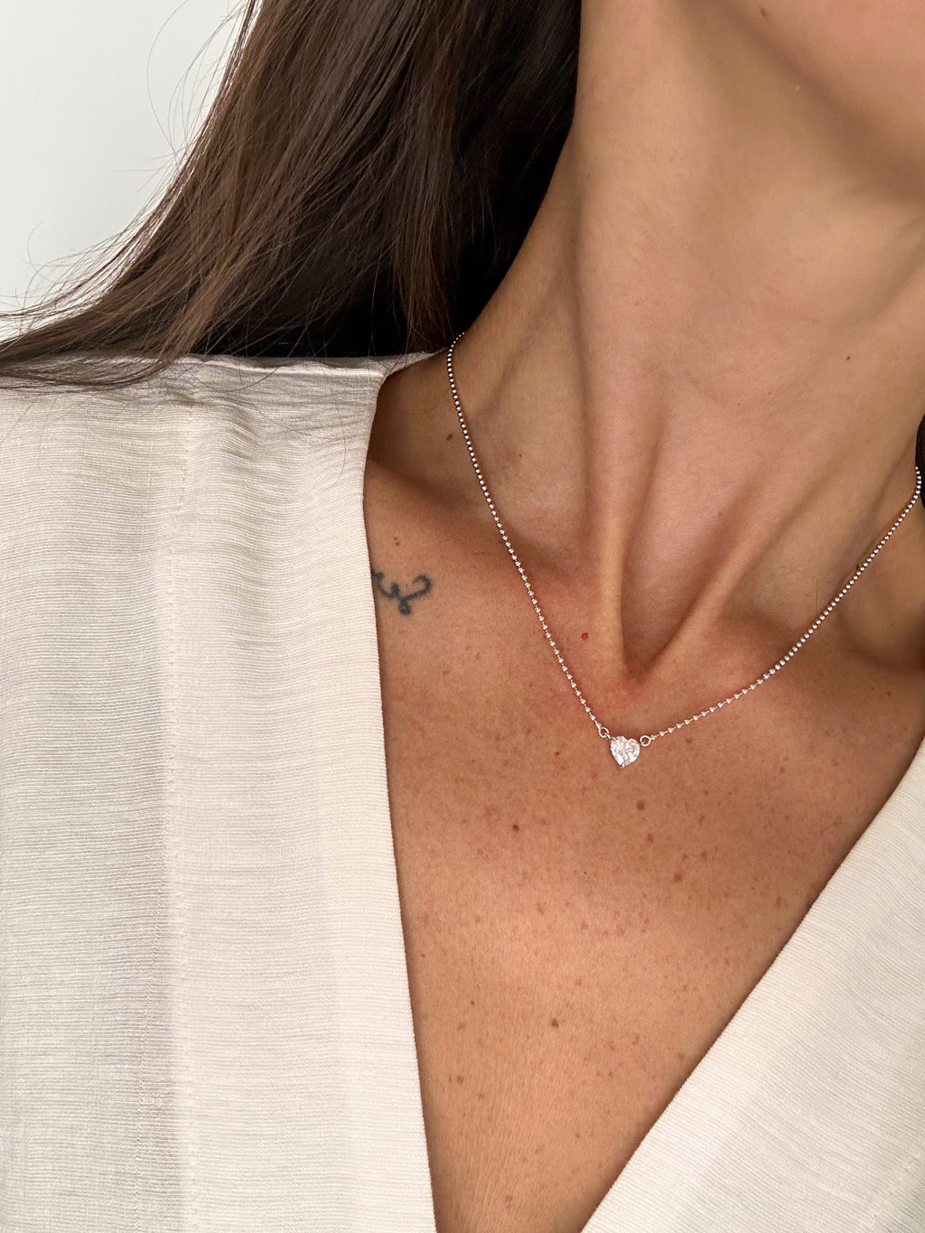 Colar Amelia Moissanite Prata 925