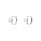 Brinco Argola Nick Moissanite Prata 925