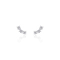 Brinco Earcuff Monique Moissanite Prata 925
