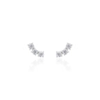 Brinco Earcuff Monique Moissanite Prata 925