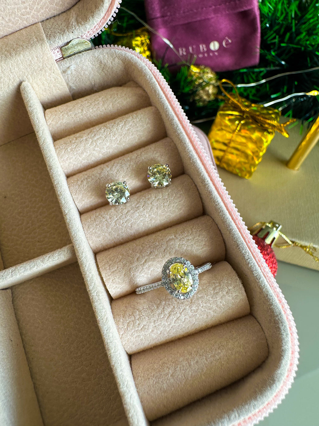 Brinco Clair Yellow Fancy Prata 925