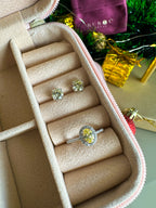 Brinco Clair Yellow Fancy Prata 925