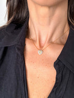 Colar Coração Yellow Prata 925