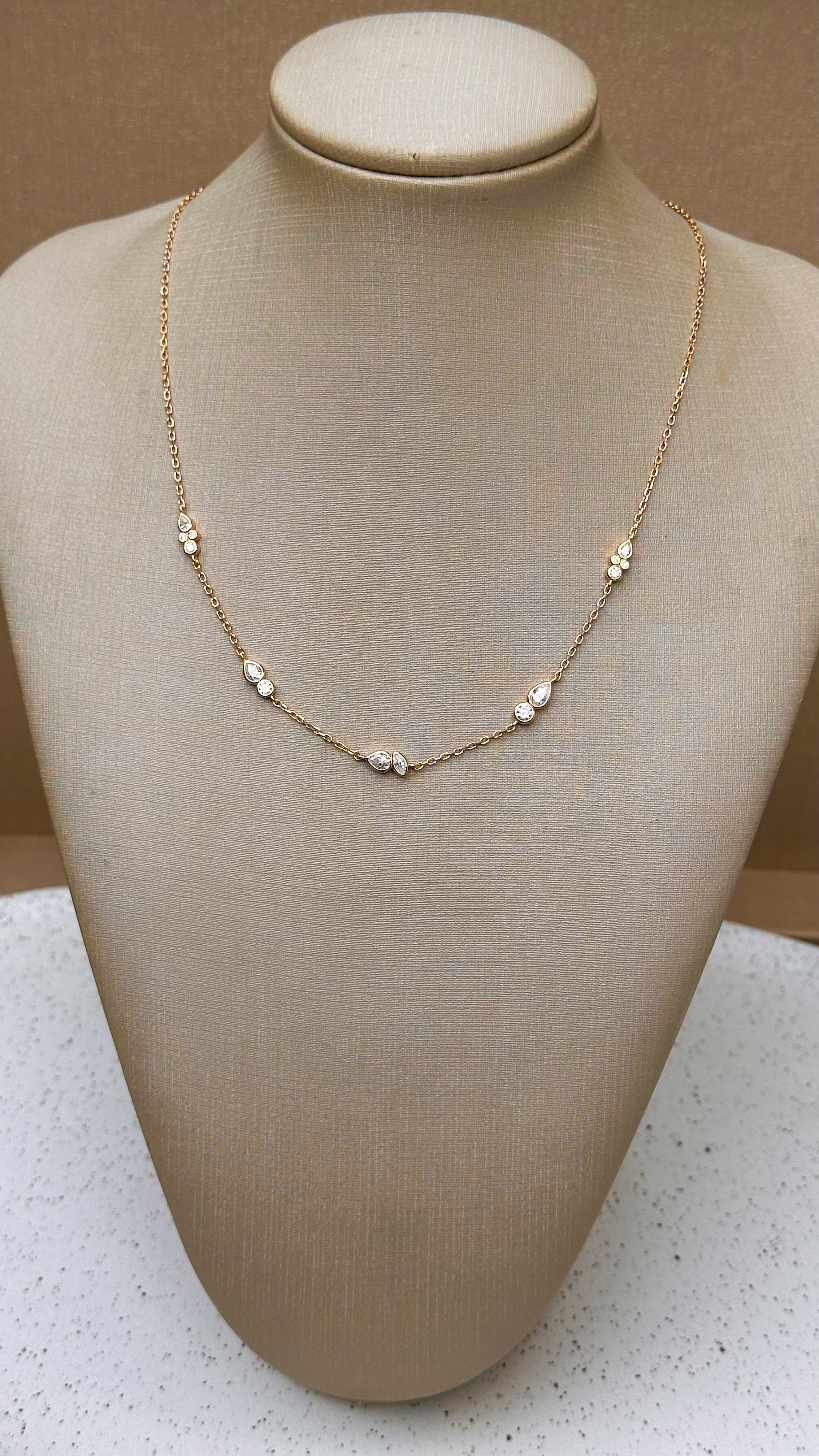 Colar Victoria Moissanite Prata 925