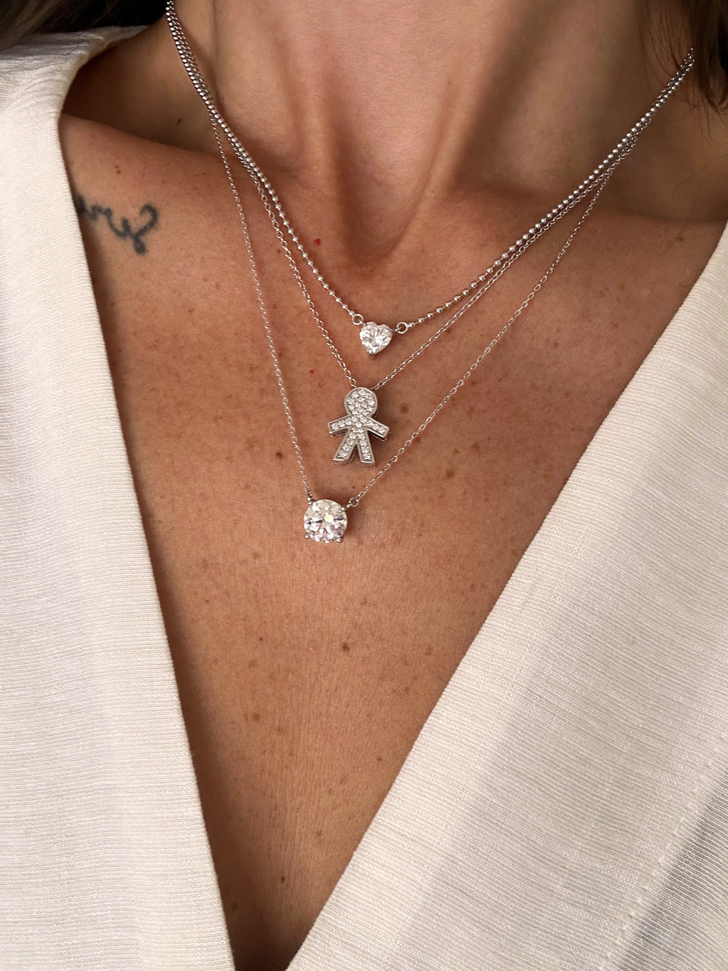 Colar Noah Moissanite Prata 925