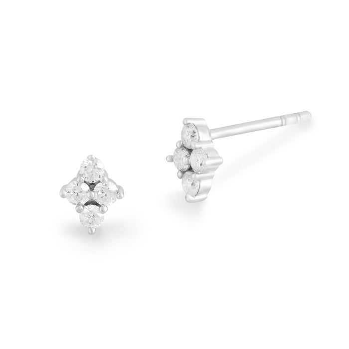 Brinco Laila Moissanite Prata 925