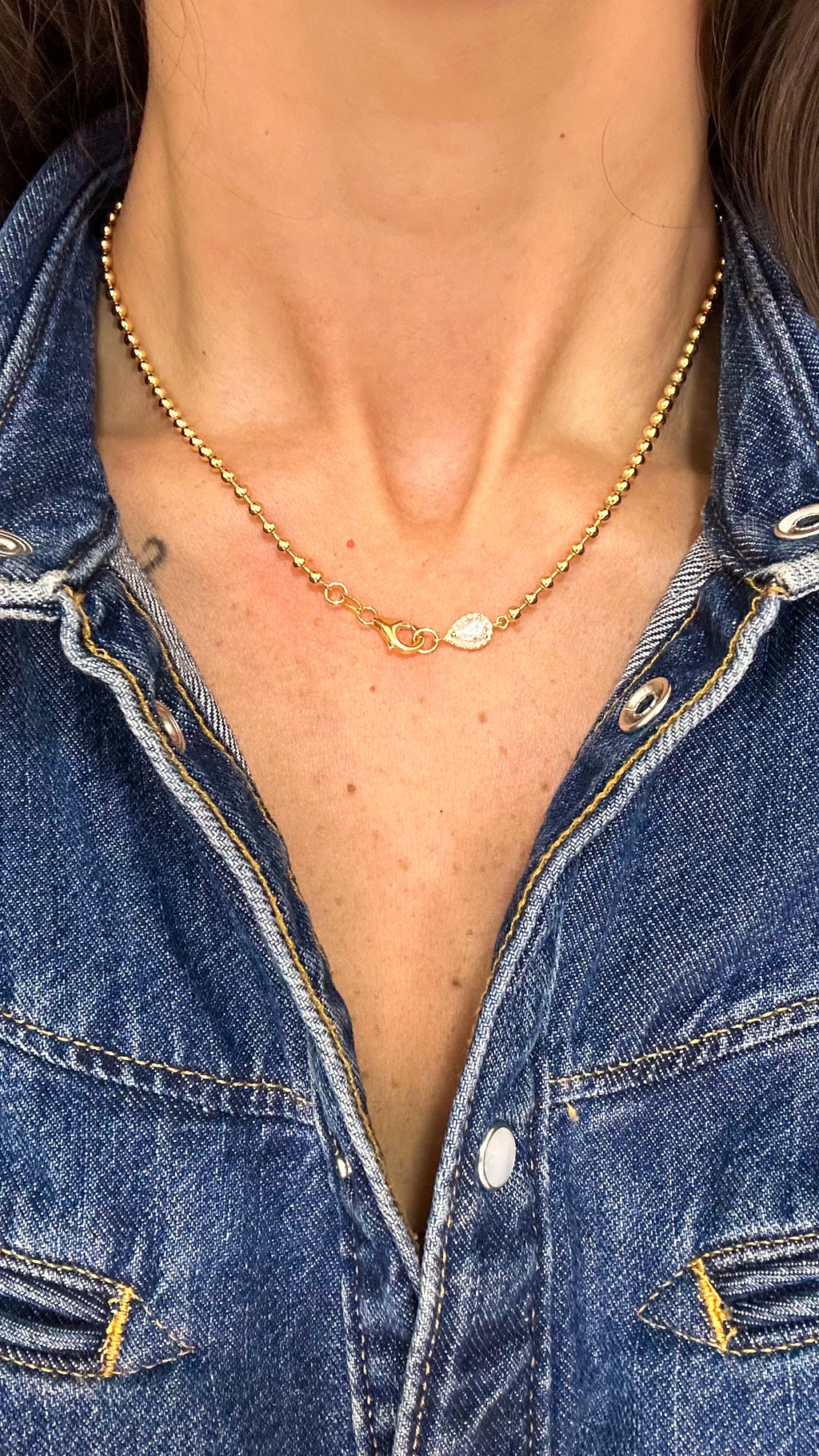 Colar Camile Moissanite Prata 925
